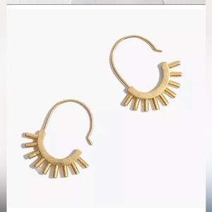 like new madewell succulent earrings 18k gold fill